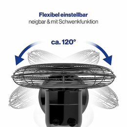 ProfiCare VL 3062 BK ventilátor 25cm kovový černý