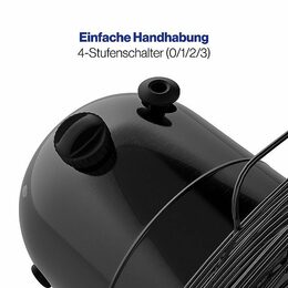 ProfiCare VL 3063 BK stolní ventilátor 30cm kovový černý