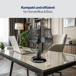ProfiCare VL 3063 BK stolní ventilátor 30cm kovový černý