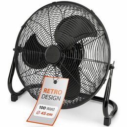 ProfiCare VL 3066 BK podlahový ventilátor 45cm,kovový černý