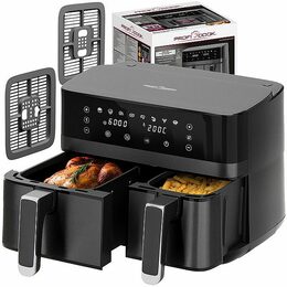 ProfiCook FR 1295 H Horkovzdušná fritéza 9L dvojitá 1x5,5 1x3,5