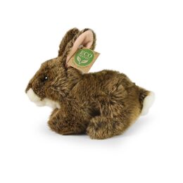 Rappa Plyšový králík hnědý ležící 17 cm ECO-FRIENDLY