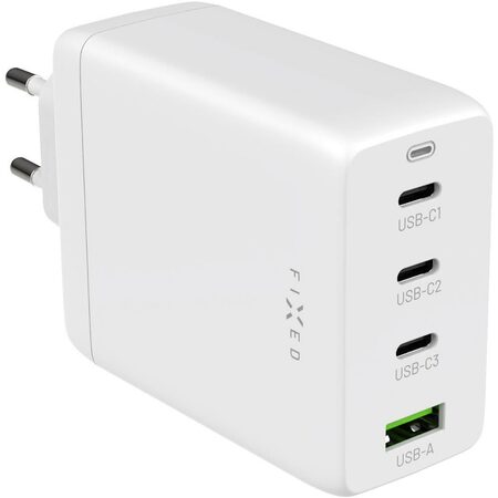 GaN nabíječka 3xUSB-C a USB 100W FIXED