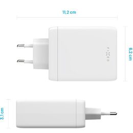 GaN nabíječka 3xUSB-C a USB 100W FIXED