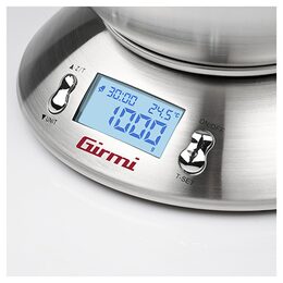 Kuchyňská váha Girmi, PS8500, displej 48x23 mm, časovač, odnímatelná nerezová
miska, 2 x AAA