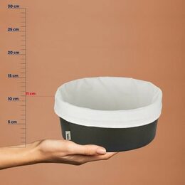KELA Košík na chleba Grana PU kůže černá 11,0cm 28,0cm KL-12548