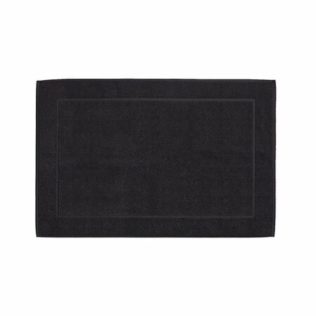 KELA Koupelnová předložka LAVINIA 100% organická bavlna černá 60x100 cm KL-23913