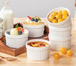 HIT Creme Brulée zapékací miska sada 6 ks bílá 9x5cm HT-24302126