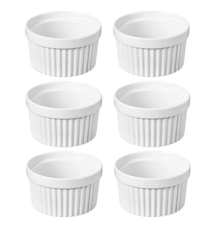 HIT Creme Brulée zapékací miska sada 6 ks bílá 9x5cm HT-24302126