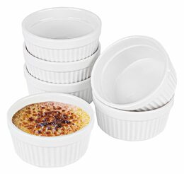 HIT Creme Brulée zapékací miska suflé sada 6 ks bílá 12 x 5 cm HT-24302129