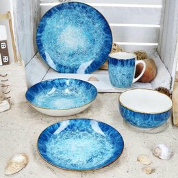 HIT Talíř na polévku hluboký sada 6 ks porcelán 20 cm OCEAN HT-24324286