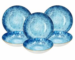 HIT Talíř na polévku hluboký sada 6 ks porcelán 20 cm OCEAN HT-24324286