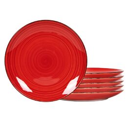 HIT Dezertní talíře sada 6 ks 19 cm červené RUBY RED HT-24326390