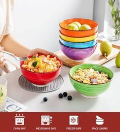 HIT Miska na polévku sada 6 ks 14 cm COLOURS HT-24326750