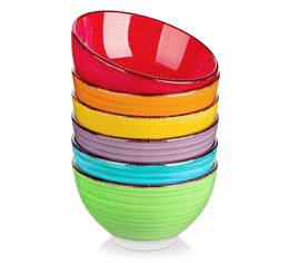 HIT Miska na polévku sada 6 ks 14 cm COLOURS HT-24326750