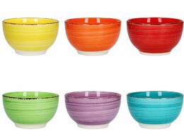 HIT Miska na polévku sada 6 ks 14 cm COLOURS HT-24326750