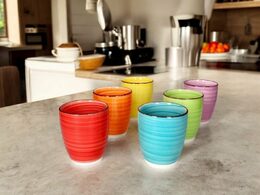 HIT Hrnky na kávu espresso sada 6 ks 180 ml COLOURS HT-24326756