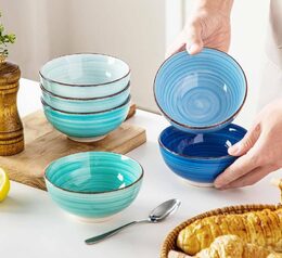 HIT Miska na polévku sada 6 ks 14 cm AZURE HT-24327052