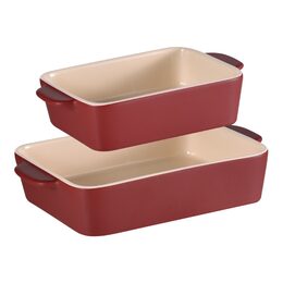 BERGNER Zapékací miska kamenina MAROON sada 2 ks červená burgundy BG-13434-RD