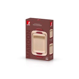 BERGNER Zapékací miska kamenina MAROON sada 2 ks červená burgundy BG-13434-RD