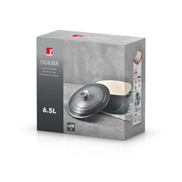 BERGNER Kastrol litinový s poklicí EXCALIBUR 28 cm šedá BG-36102-GY