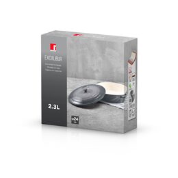 BERGNER Kastrol litinový s poklicí EXCALIBUR 24 cm šedá BG-36103-GY