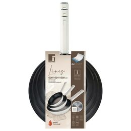 BERGNER Sada pánví s nepřilnavým povrchem LINES 20, 24, 28 cm BG-56096-GY