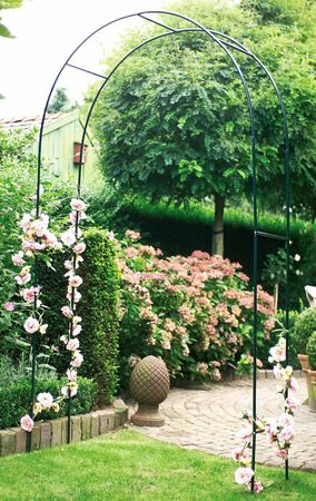 KINZO Zahradní oblouk na růže brána 240 x 140 cm ED-230499