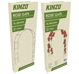 KINZO Zahradní oblouk na růže brána 240 x 140 cm ED-230499