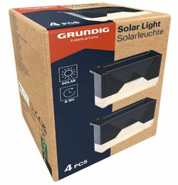 GRUNDIG Solární světlo venkovní na schodiště i ploty sada 4 ks ED-250628