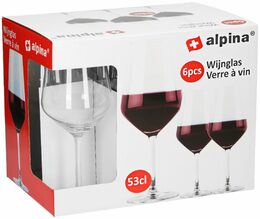 ALPINA Sklenice na červené víno sada 6 ks 53 cl ED-286429