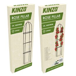 KINZO Zahradní oblouk na růže a popínavé rostliny sloup 185 x 40 cm ED-230498