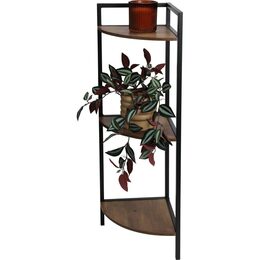HOMESTYLING Regál kovový rohový 3patrový 76 cm KO-DD1000550