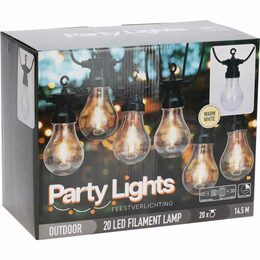 REDCLIFFS Zahradní párty osvětlení 20 LED světel teplá bílá KO-LE2200260