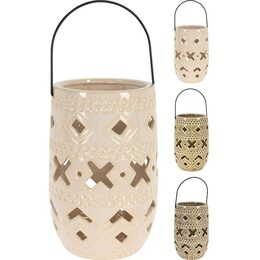 PROGARDEN Keramická lampa 23 cm s rukojetí hnědá KO-095202930hned