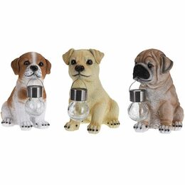 HOMESTYLING Zahradní dekorace pes se solární lampou Labrador 24 cm KO-795201190labr