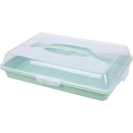 EXCELLENT Plastový servírovací tác s víkem 44 x 31 cm šedá KO-022000230seda