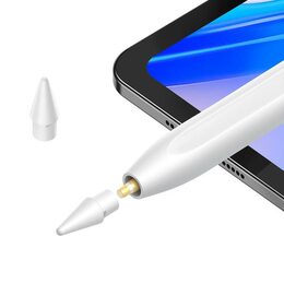 Stylus Baseus Smooth Writing 2 s bezdrátovým a kabelovým nabíjením + LED indikátory bílý
