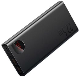 Power banka Baseus Adaman Metal 20000 mAh 22,5W 2xUSB/USB-C PD/Lightning černá