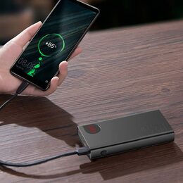 Power banka Baseus Adaman Metal 20000 mAh 22,5W 2xUSB/USB-C PD/Lightning černá
