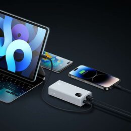 Power banka Baseus Adaman2 10000 mAh 30W 2xUSB/USB-C bílá
