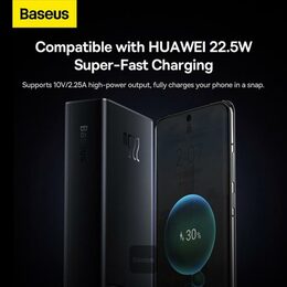 Power banka Baseus Star-Lord 30000 mAh 22,5W USB/USB-C černá