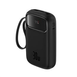 Power banka Baseus Qpow2 10000mAh 30W černá s USB-C kabelem