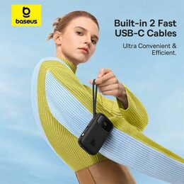 Power banka Baseus Qpow2 10000mAh 30W černá s USB-C kabelem