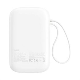 Power banka Baseus Qpow2 10000mAh 30W bílá s USB-C kabelem