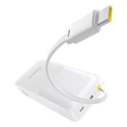 Power banka Baseus Bipow 2 20000mAh 20W s kabelem USB-C bílá