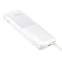 Power banka Baseus Bipow 2 20000mAh 20W s kabelem USB-C bílá