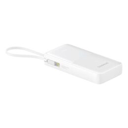 Power banka Baseus Bipow 2 20000mAh 20W s kabelem USB-C bílá