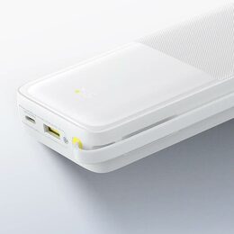 Power banka Baseus Bipow 2 20000mAh 20W s kabelem USB-C bílá