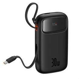 Powerbanka Baseus Qpow2 20000mAh, 30W, s kabelem USB-C černá